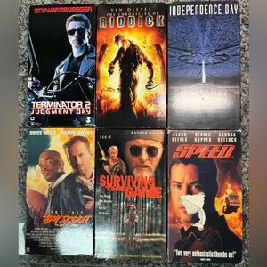 VHS - Action Packed Bundle 6 Action VHS Movies